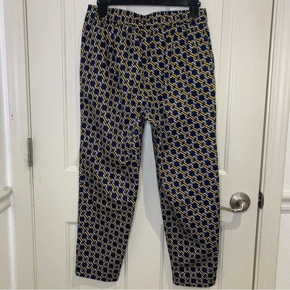 Boden Danby Pull-on chain print ankle stretch pants size 4P - Picture 6 of 15